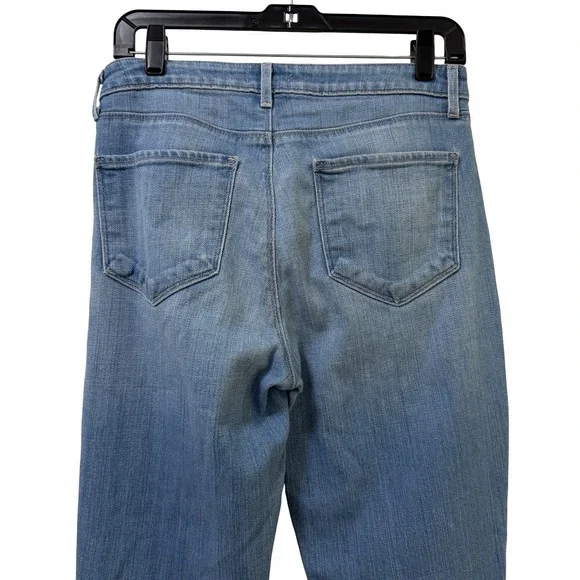 L'AGENCE Nadia Straight Leg Cropped High Rise Jeans Size 28 Rockford Light Wash - Picture 4 of 8